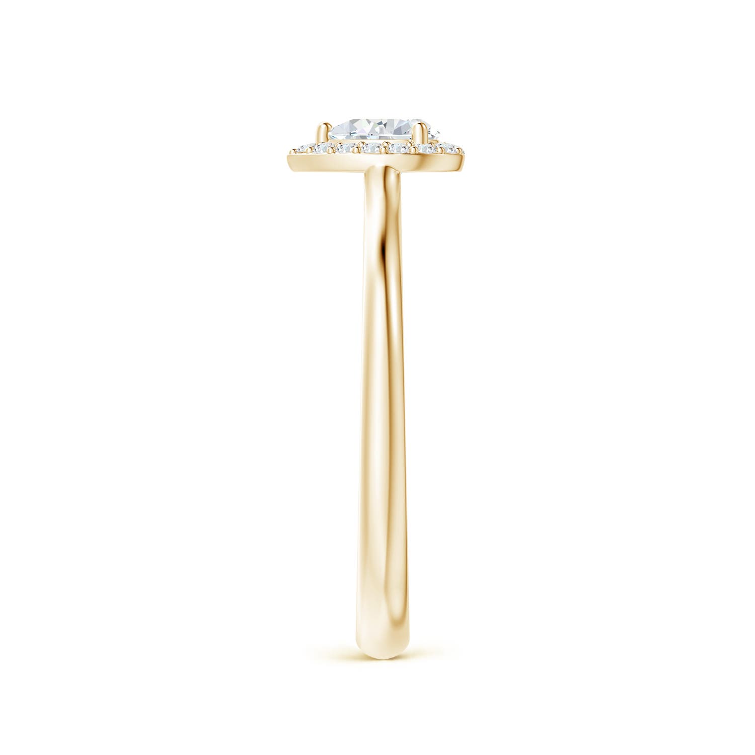 F-G, VS / 0.25 CT / 14 KT Yellow Gold