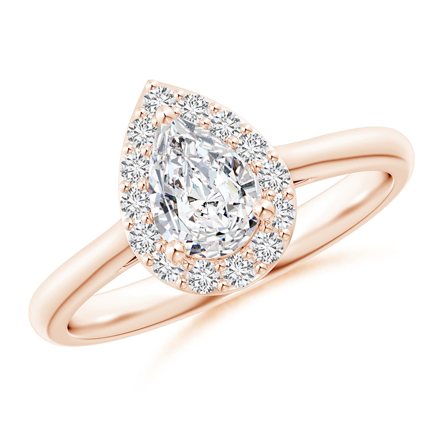 H, SI2 / 0.88 CT / 14 KT Rose Gold