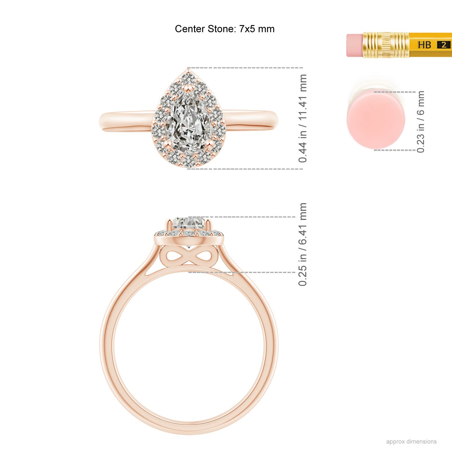 K, I3 / 0.88 CT / 14 KT Rose Gold