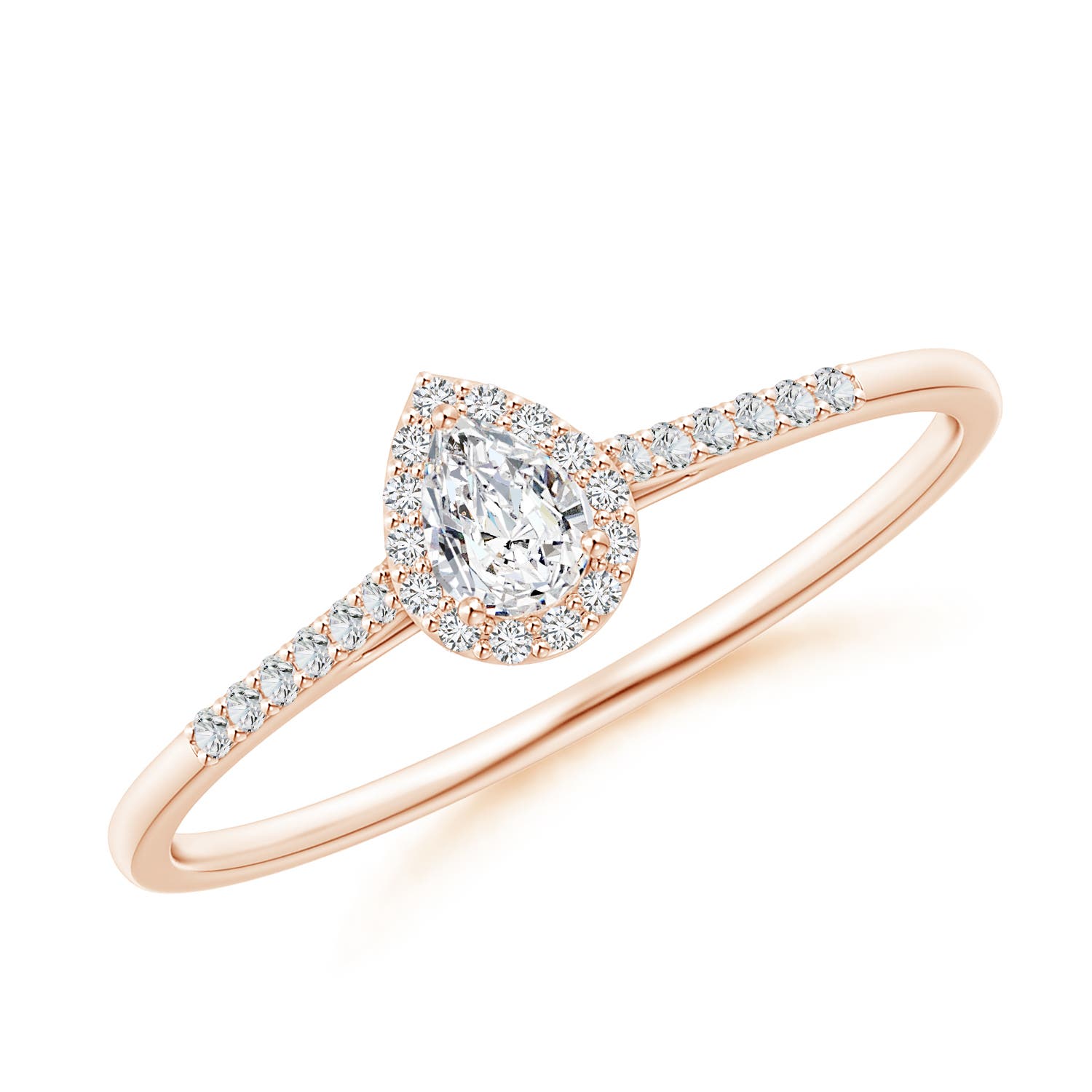 H, SI2 / 0.24 CT / 14 KT Rose Gold