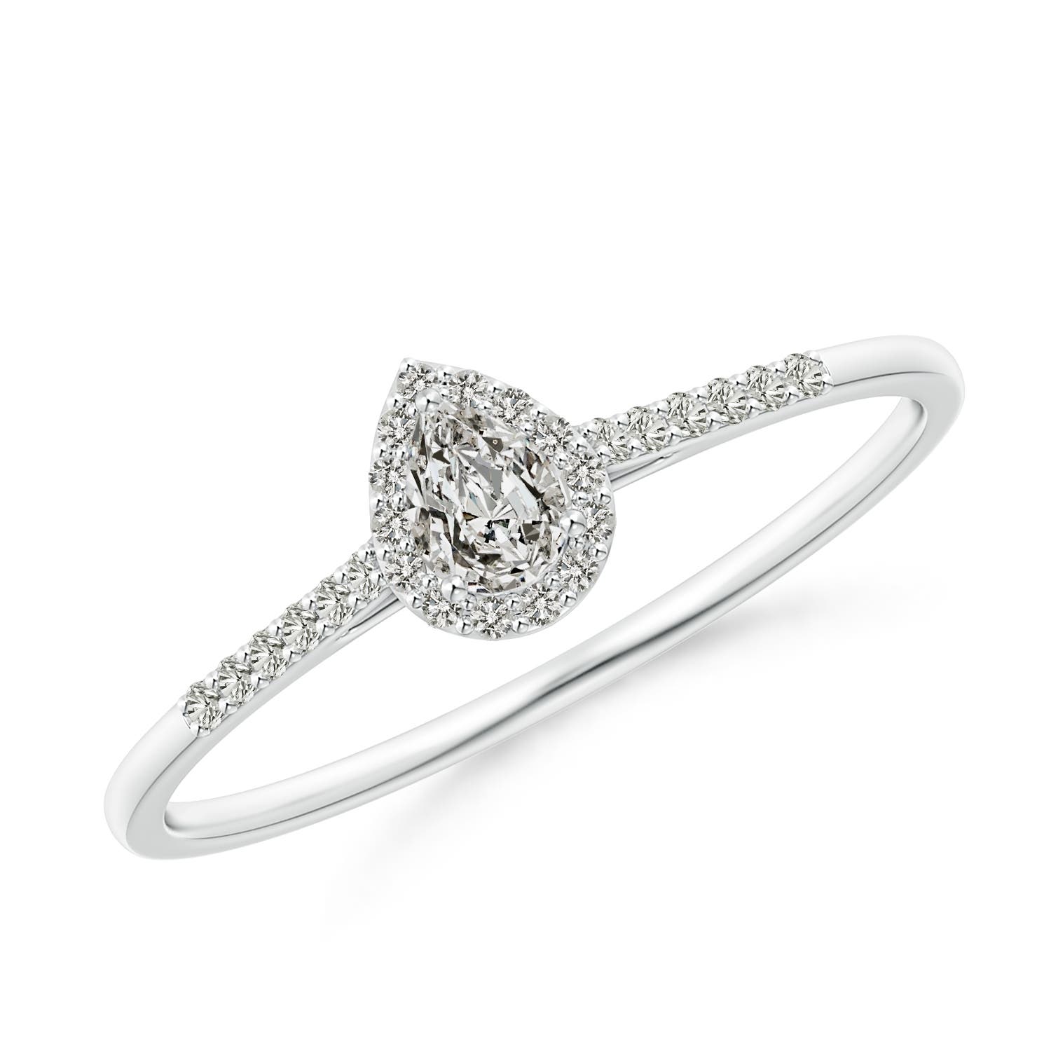 K, I3 / 0.24 CT / 14 KT White Gold