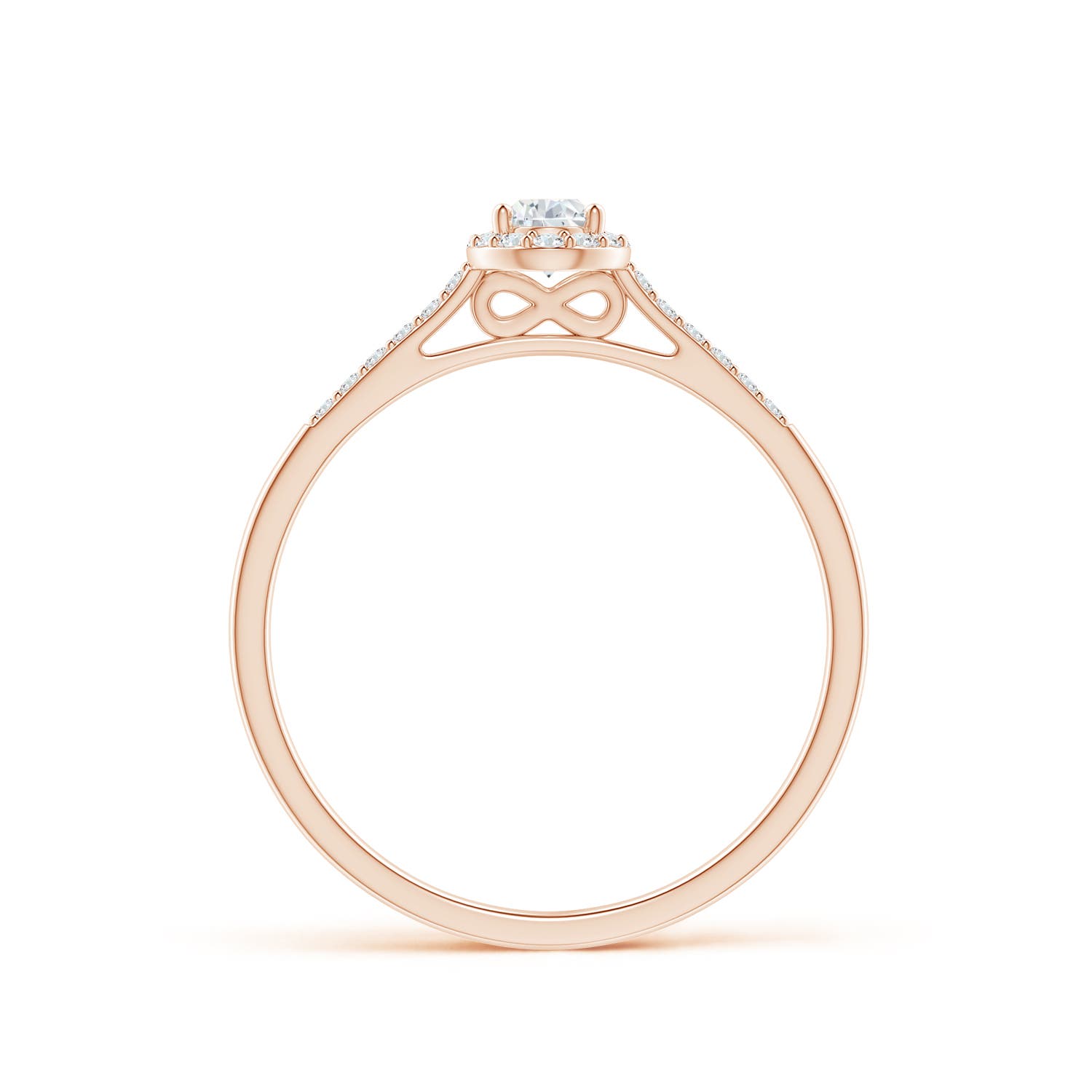 G, VS2 / 0.33 CT / 14 KT Rose Gold