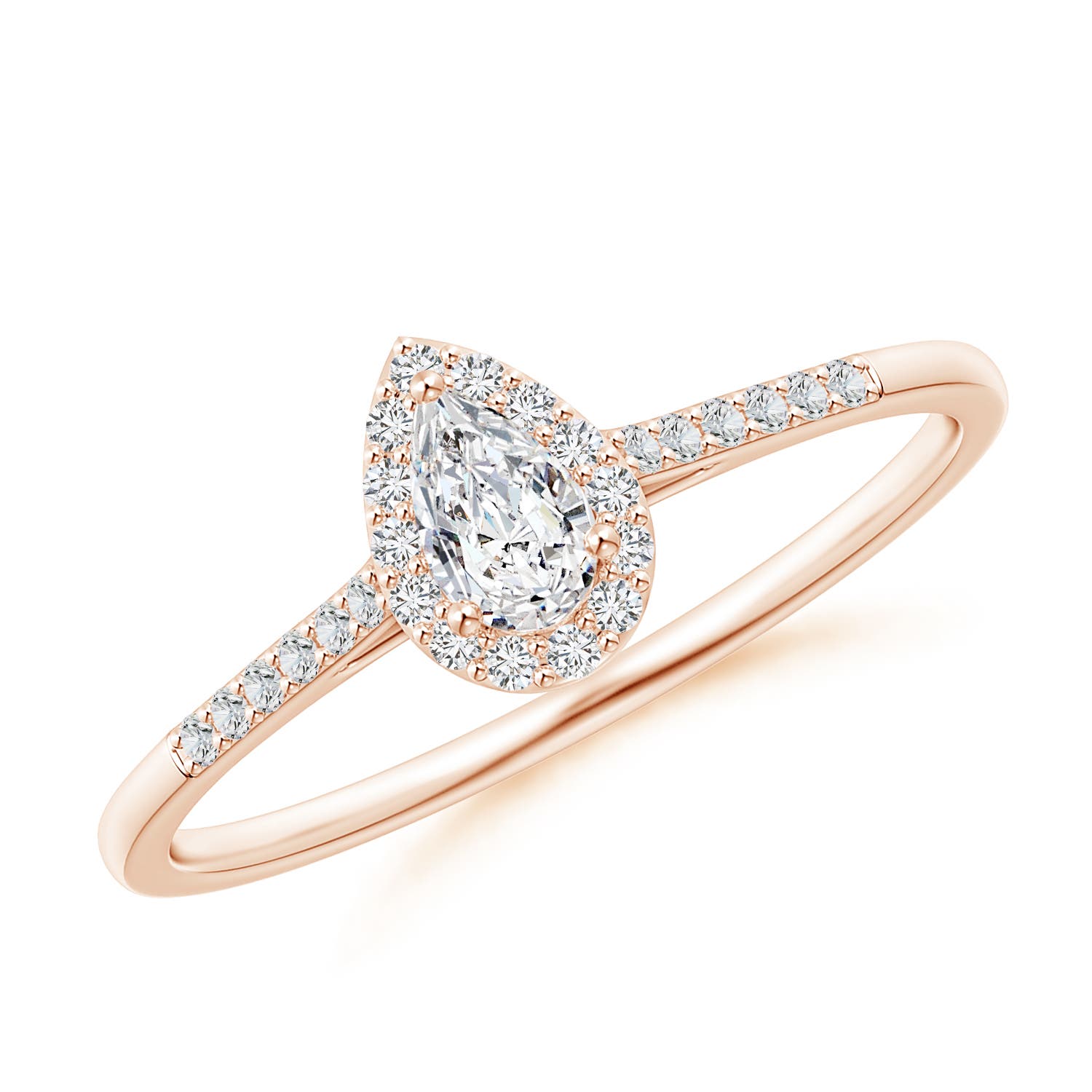 H, SI2 / 0.33 CT / 14 KT Rose Gold