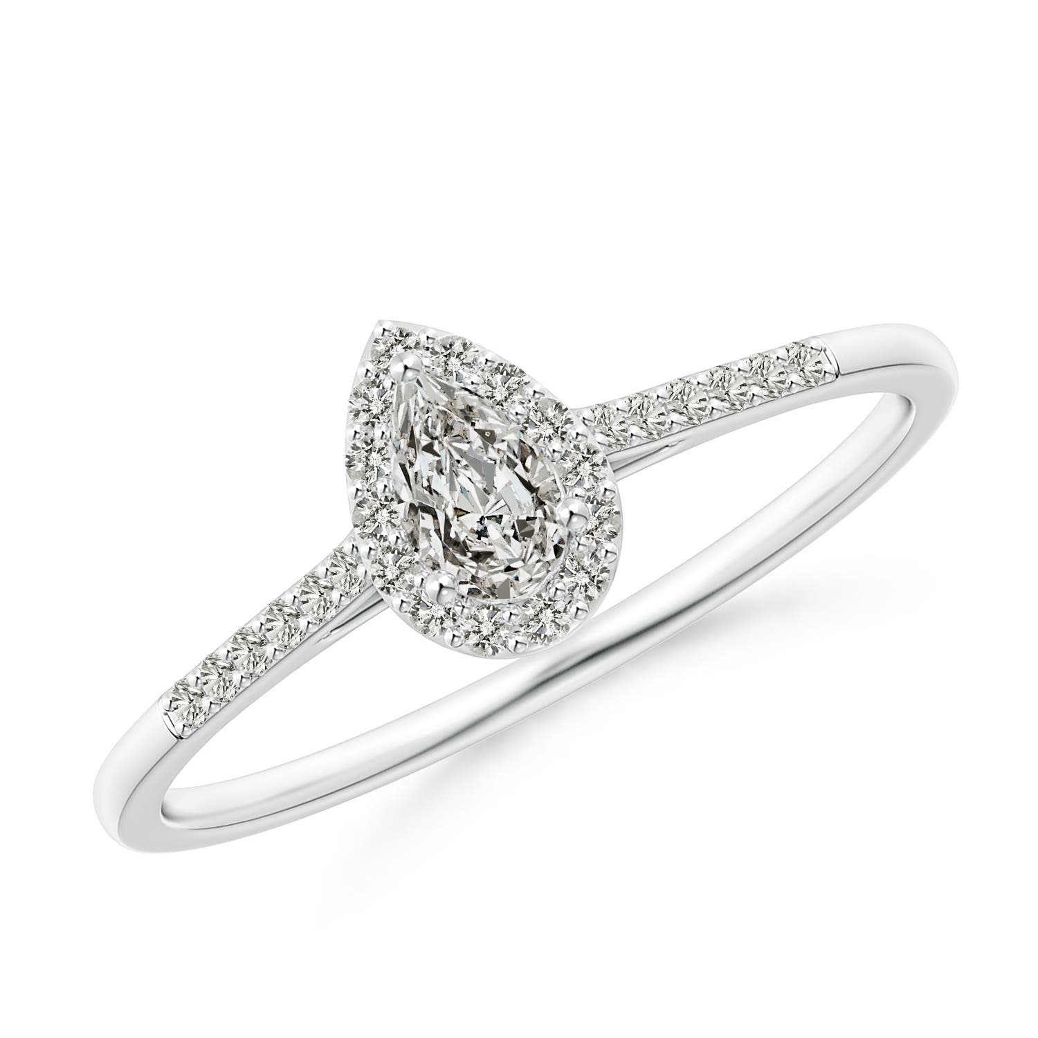 K, I3 / 0.33 CT / 14 KT White Gold