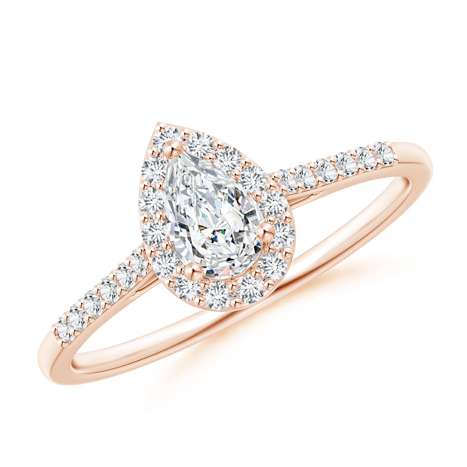 G, VS2 / 0.61 CT / 14 KT Rose Gold