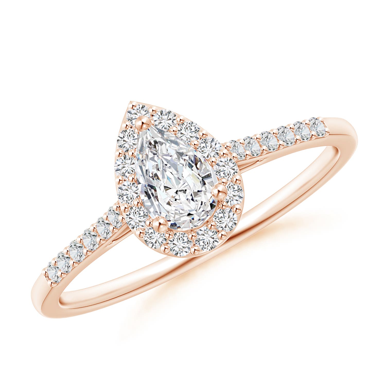 H, SI2 / 0.61 CT / 14 KT Rose Gold