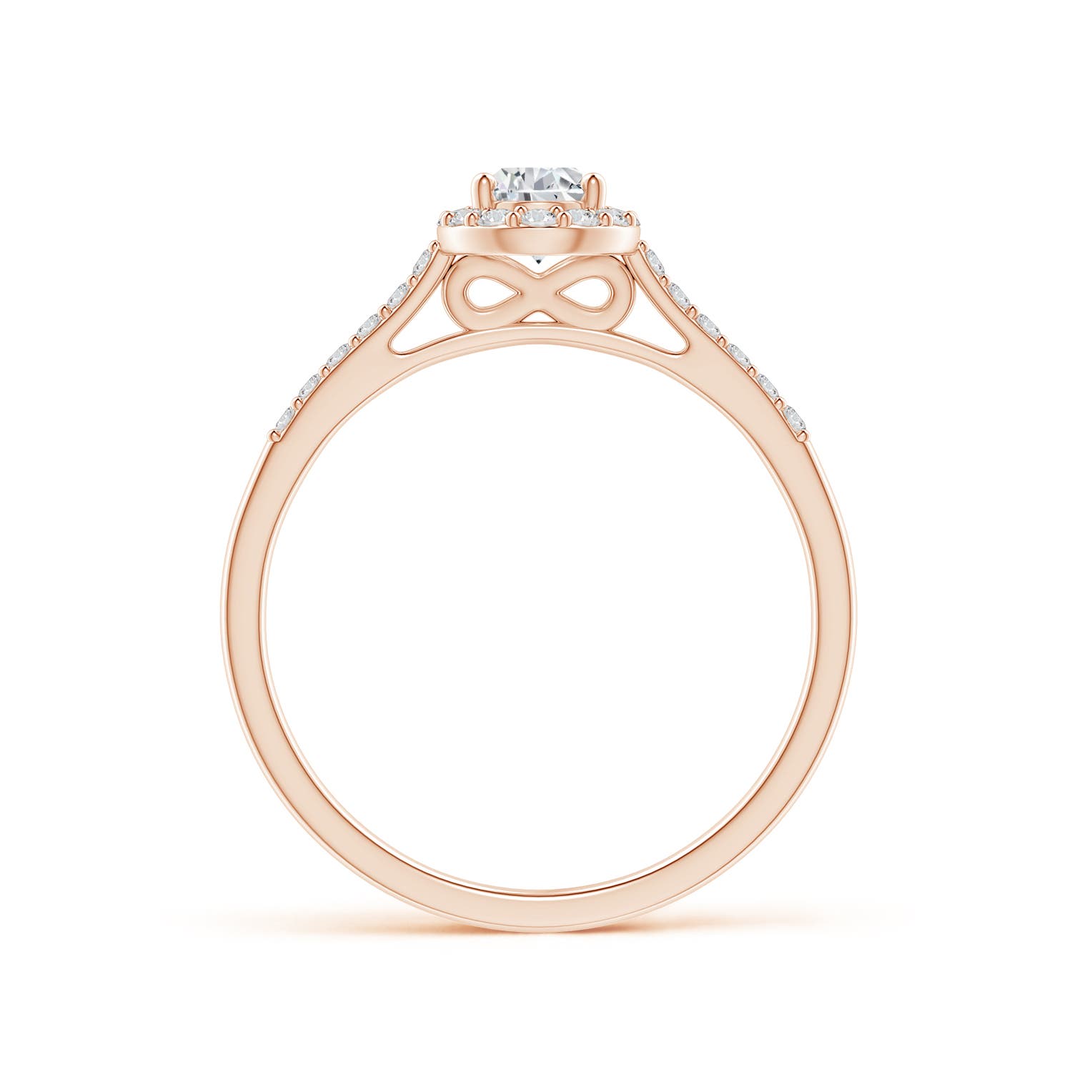 H, SI2 / 0.61 CT / 14 KT Rose Gold