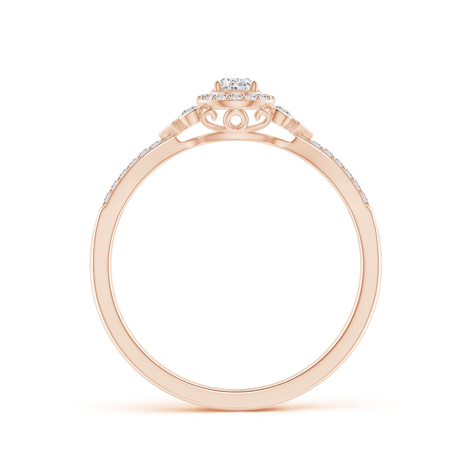 I-J, I1-I2 / 0.48 CT / 14 KT Rose Gold