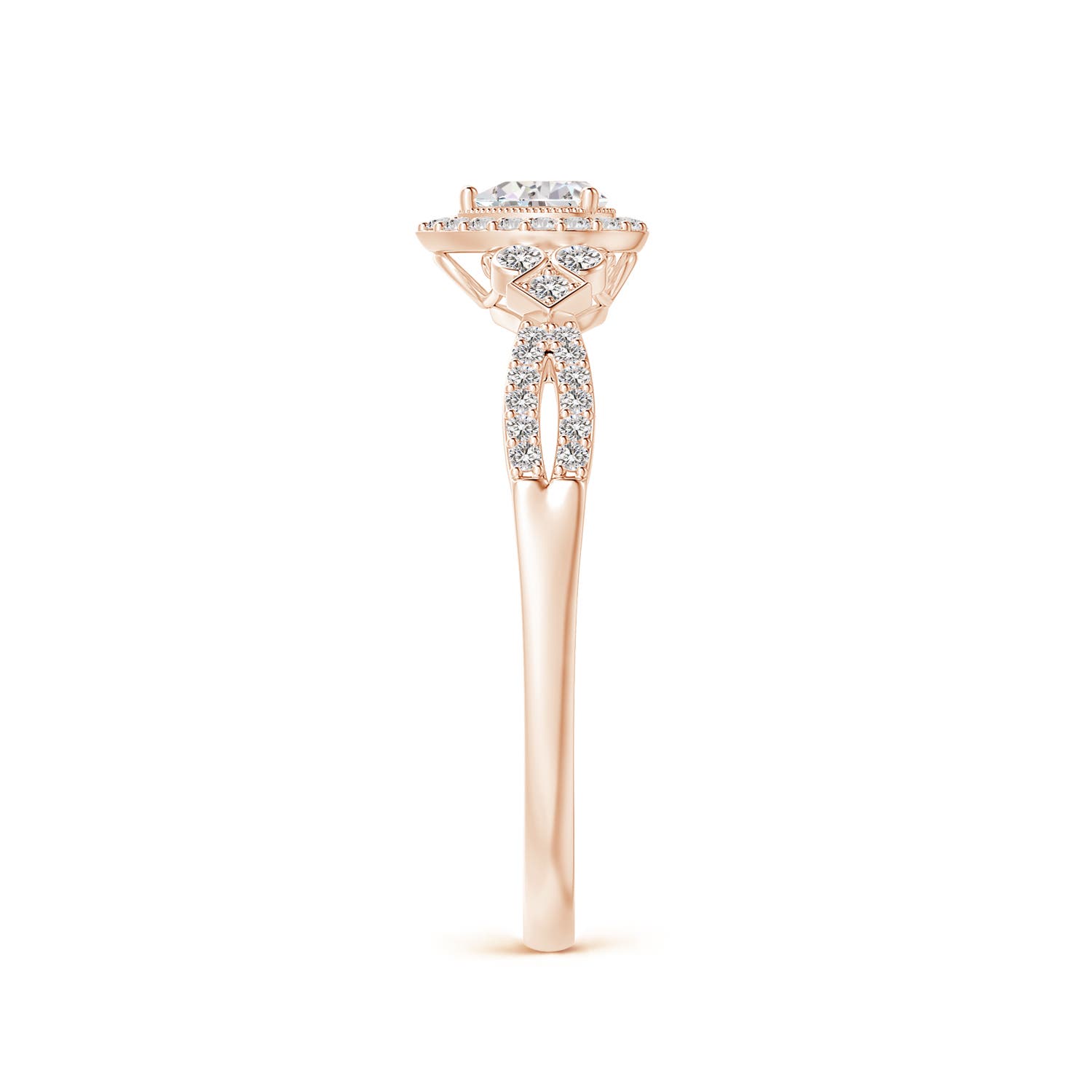 I-J, I1-I2 / 0.48 CT / 14 KT Rose Gold