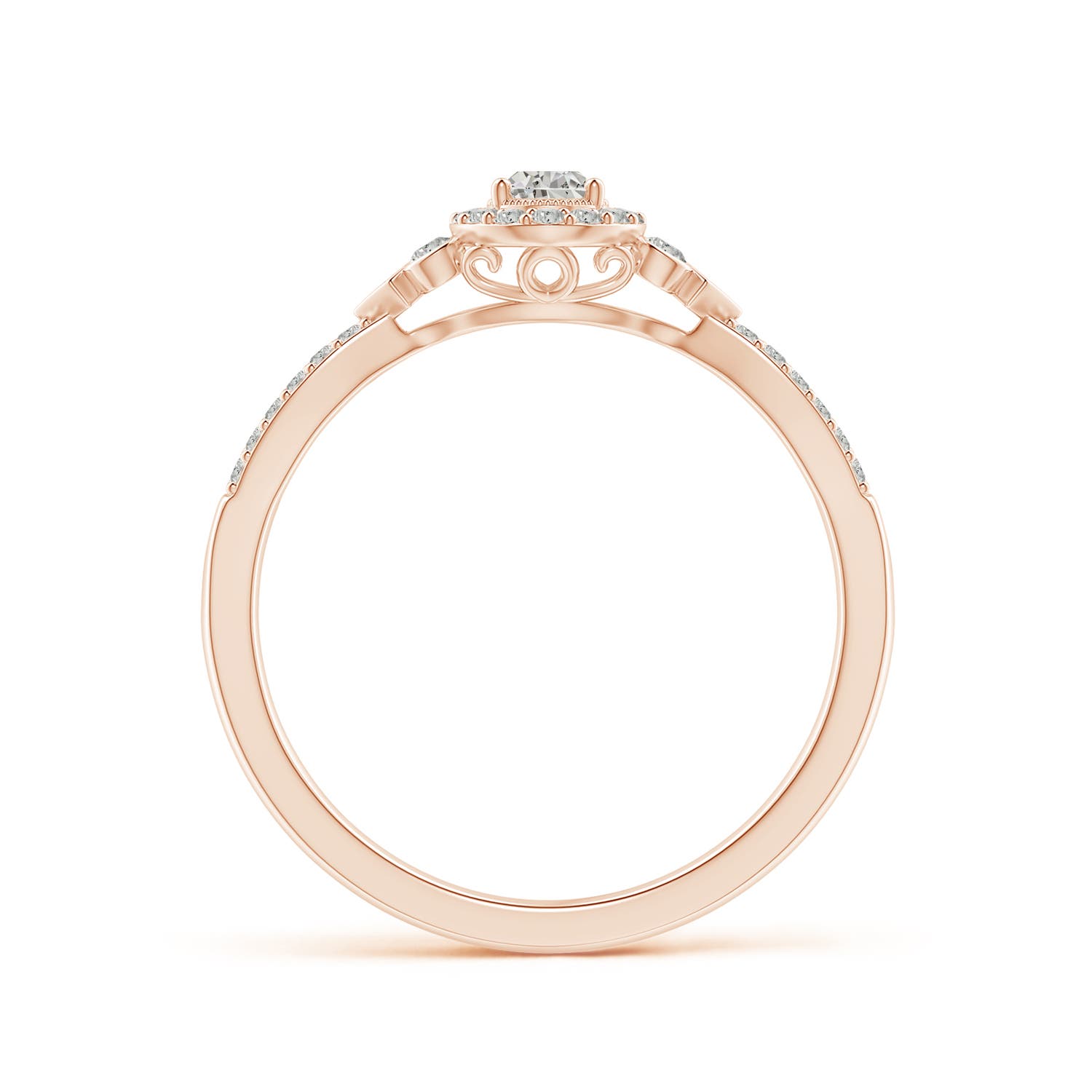 K, I3 / 0.52 CT / 14 KT Rose Gold