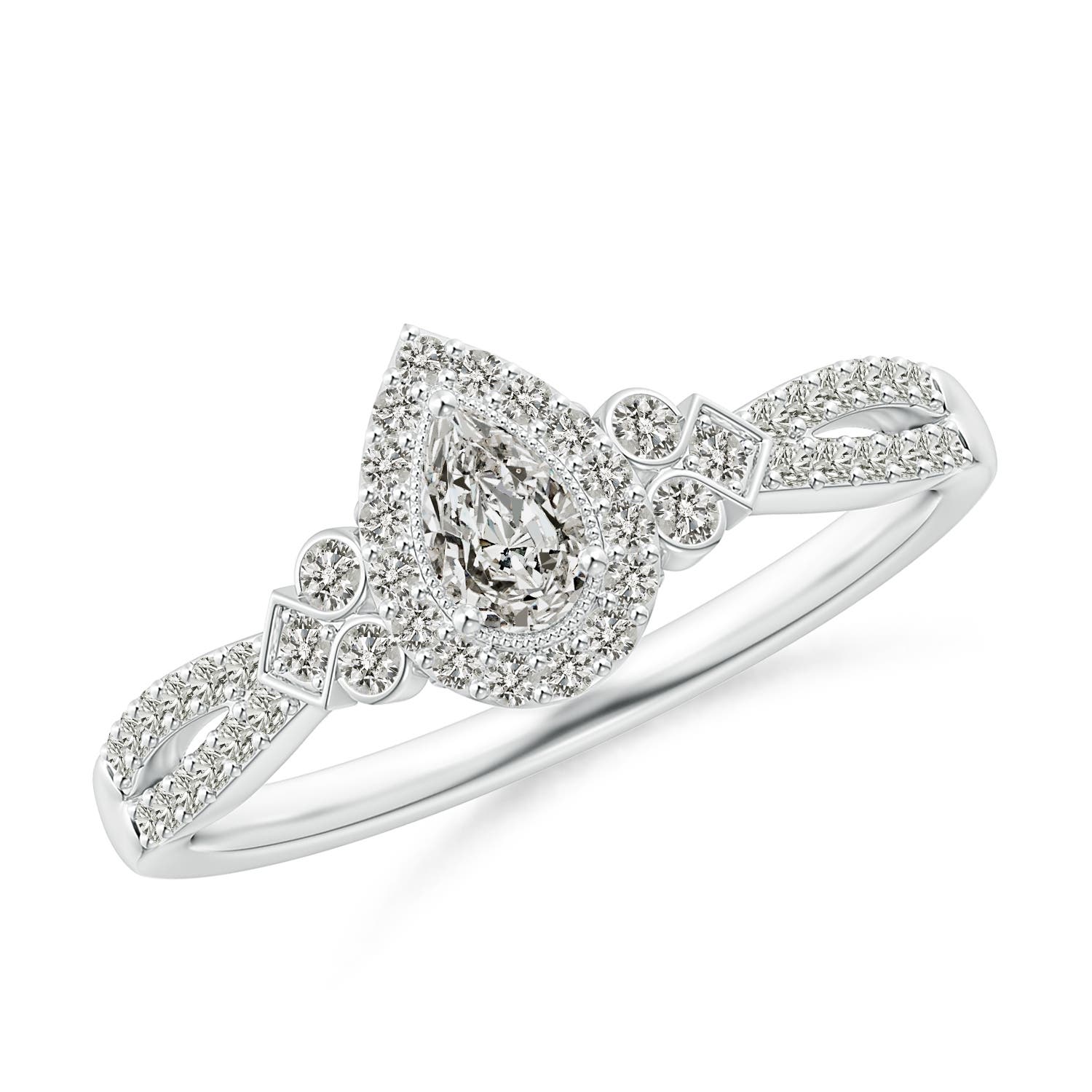 K, I3 / 0.52 CT / 14 KT White Gold