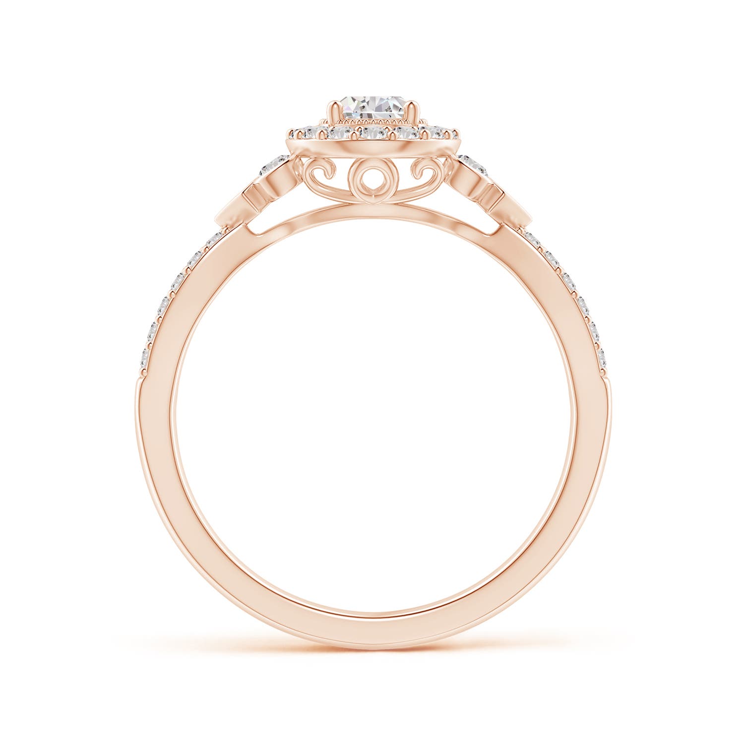 I-J, I1-I2 / 0.83 CT / 14 KT Rose Gold