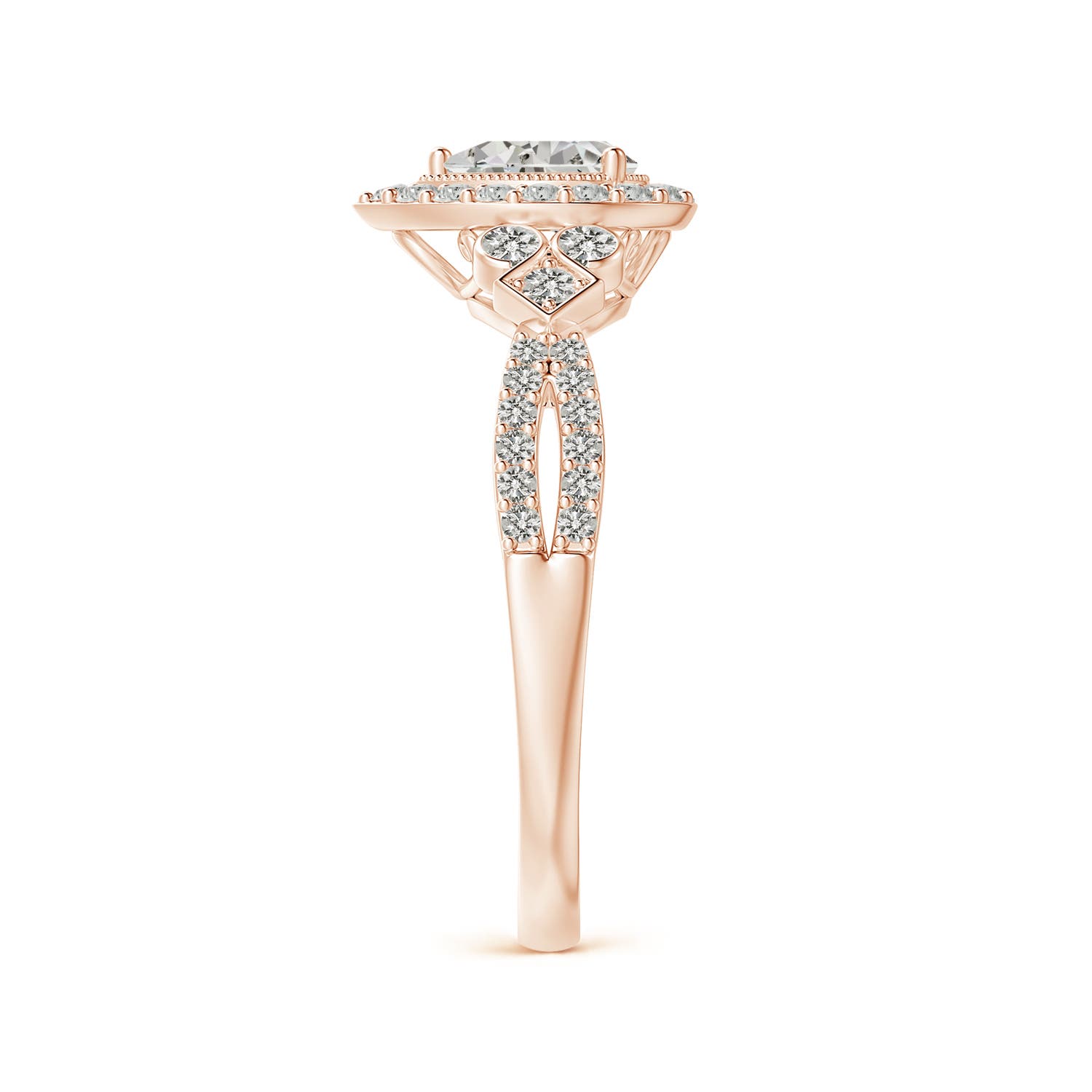 K, I3 / 0.83 CT / 14 KT Rose Gold