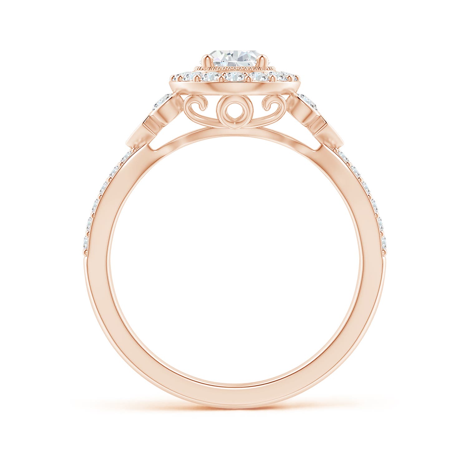 G, VS2 / 1.24 CT / 14 KT Rose Gold