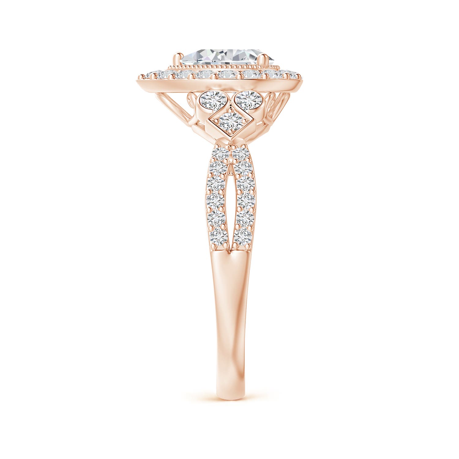 H, SI2 / 1.24 CT / 14 KT Rose Gold