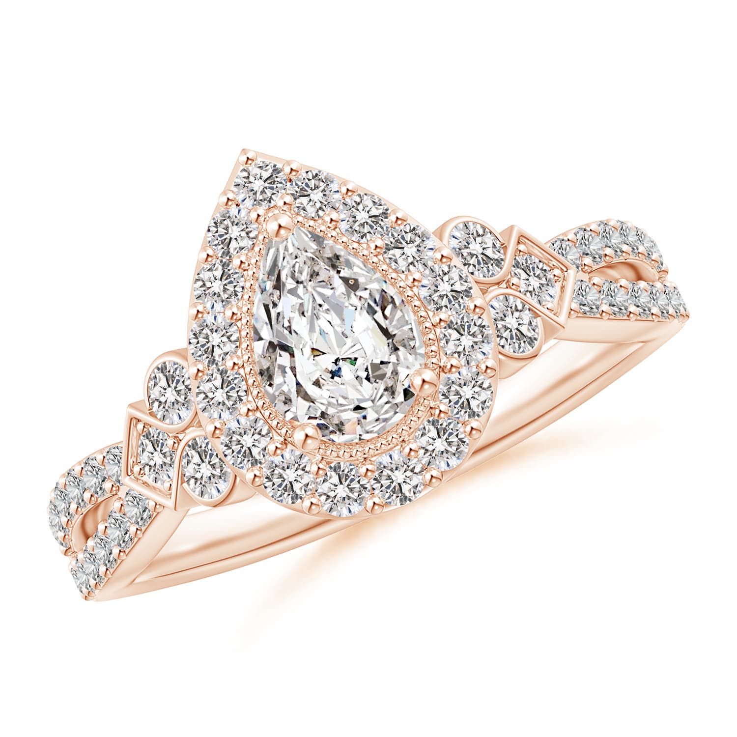 I-J, I1-I2 / 1.24 CT / 14 KT Rose Gold