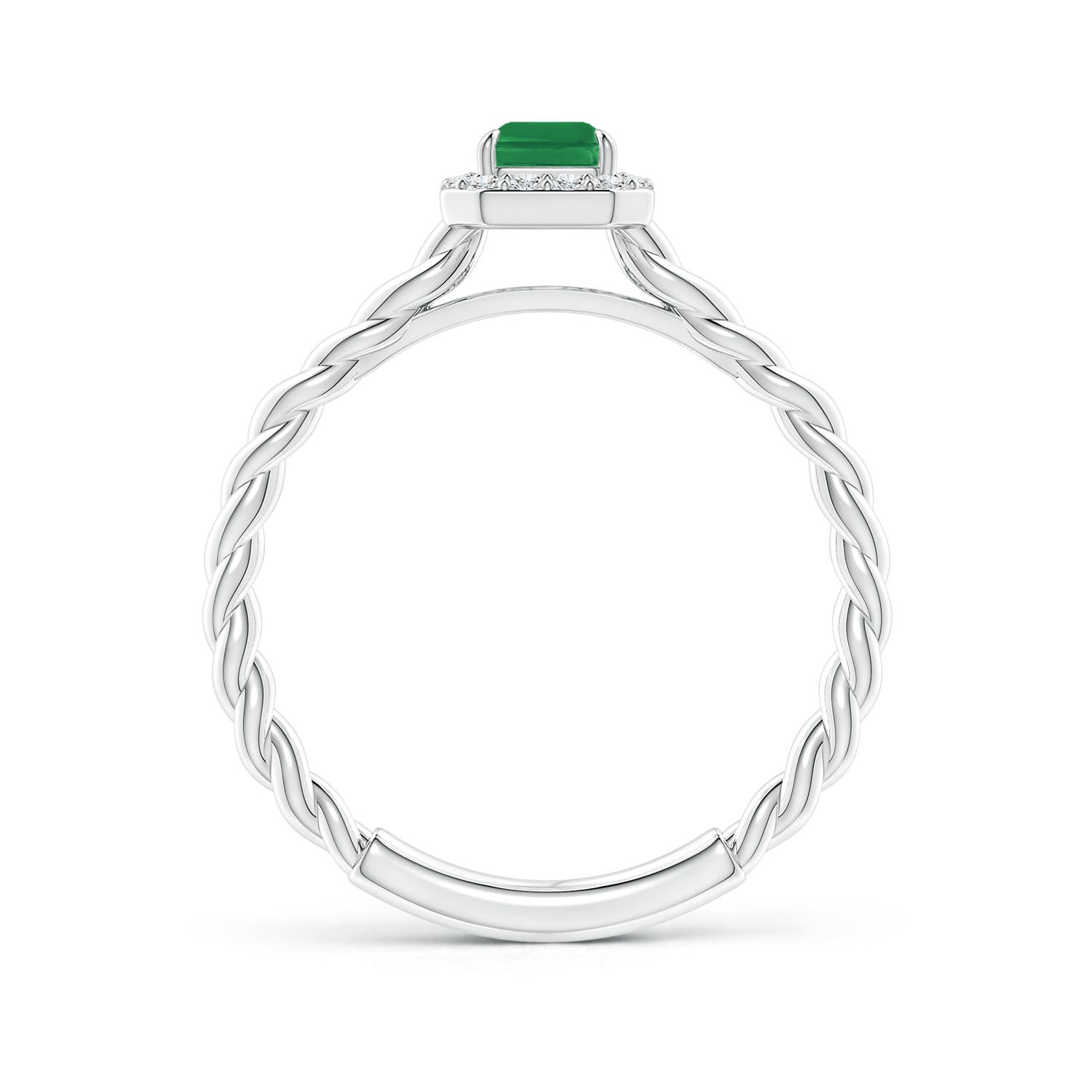 AA - Emerald / 0.68 CT / 14 KT White Gold