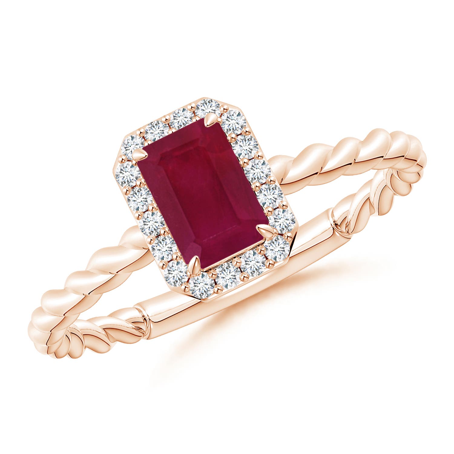 A - Ruby / 0.83 CT / 14 KT Rose Gold