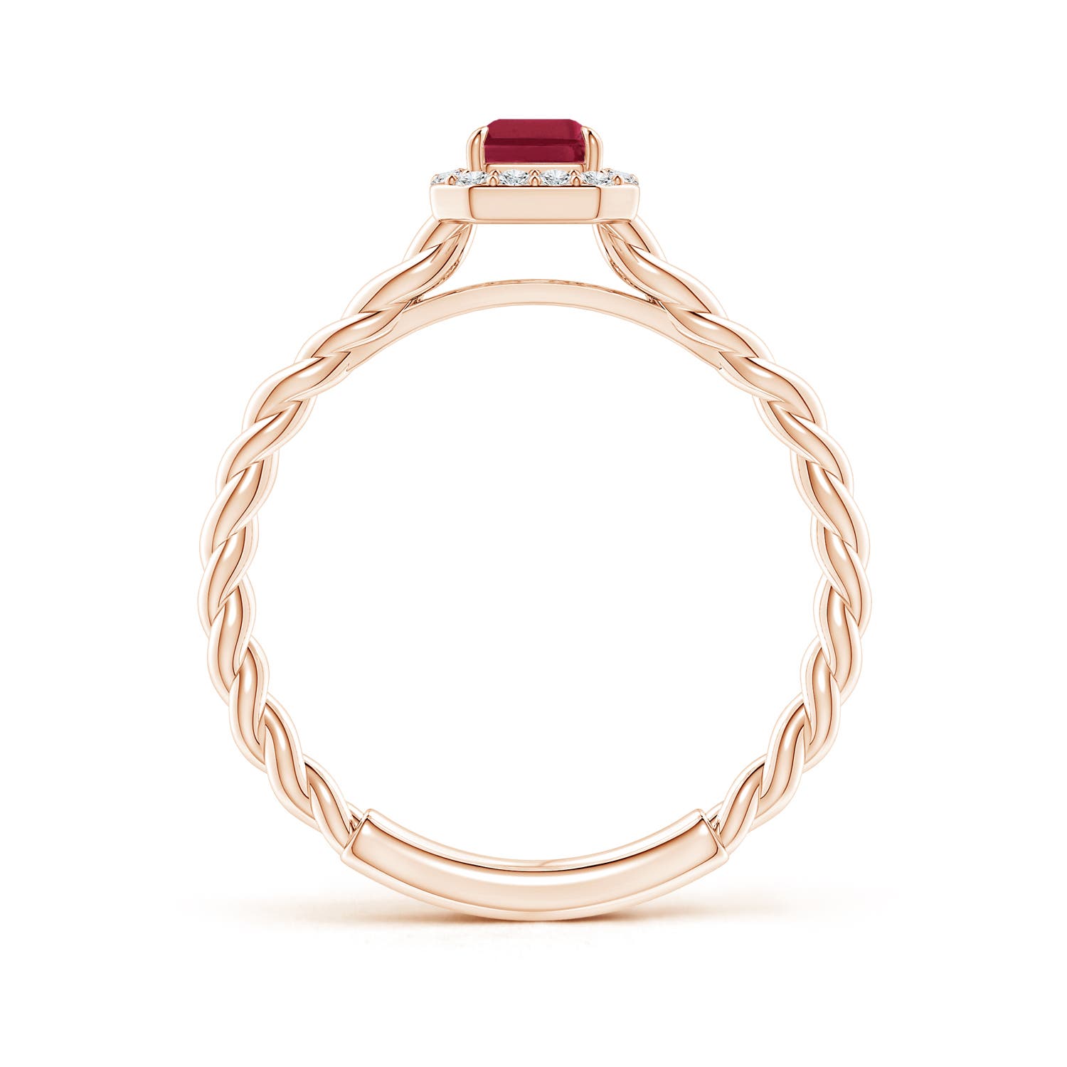 A - Ruby / 0.83 CT / 14 KT Rose Gold