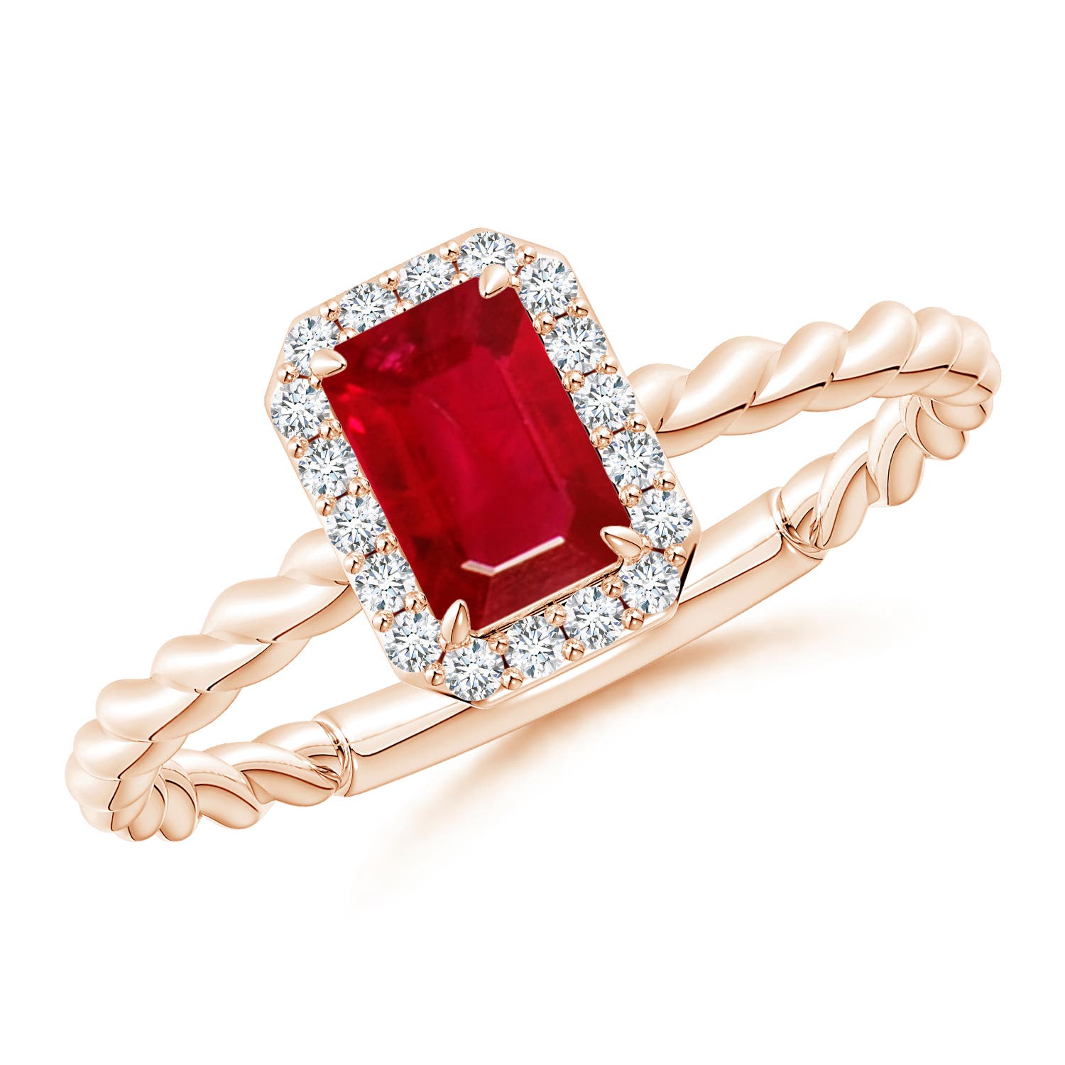 AAA - Ruby / 0.83 CT / 14 KT Rose Gold