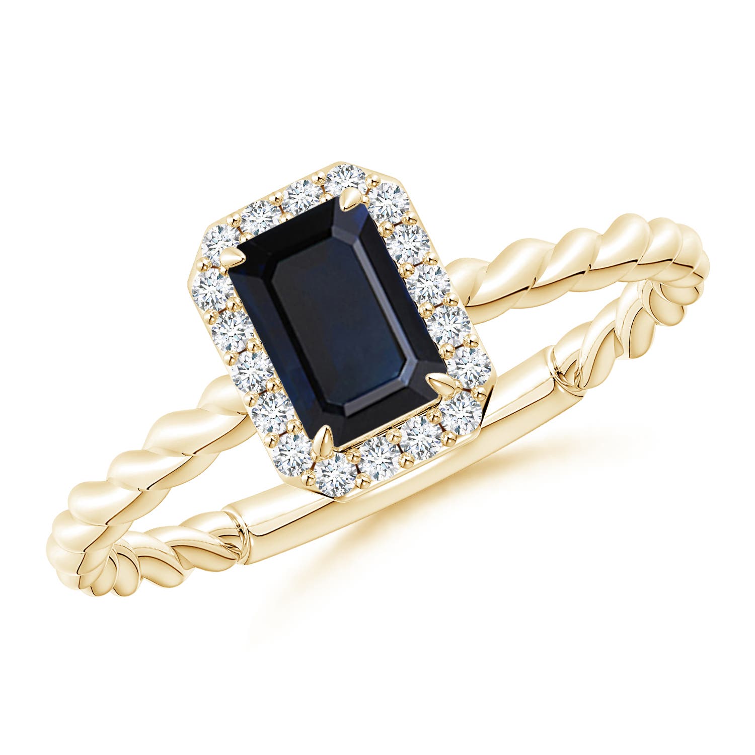 A - Blue Sapphire / 0.83 CT / 14 KT Yellow Gold