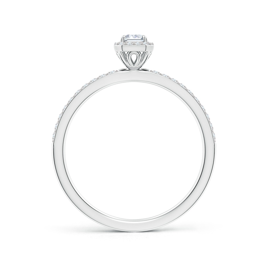 5x3mm GVS2 Emerald-Cut Diamond Halo Engagement Ring in P950 Platinum side-1