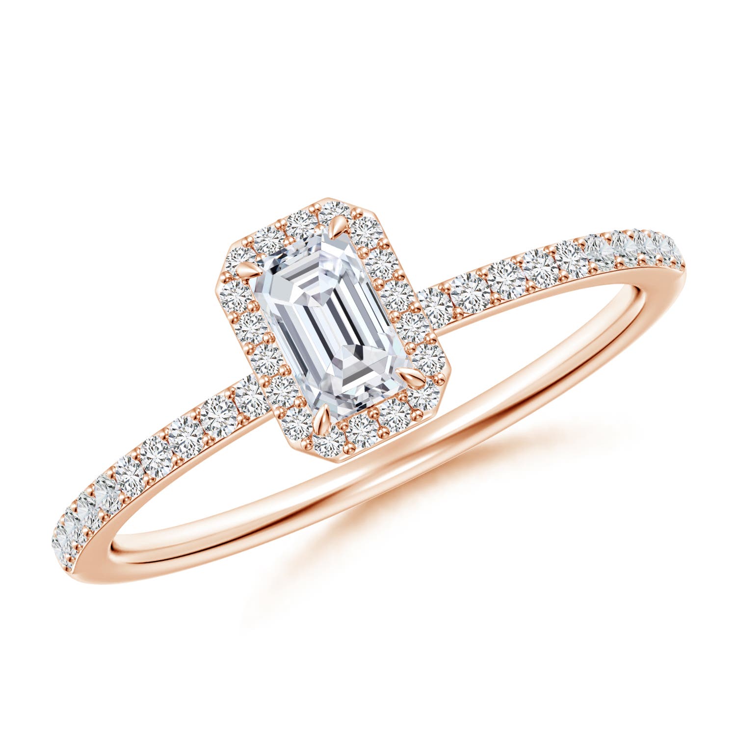 H, SI2 / 0.52 CT / 14 KT Rose Gold