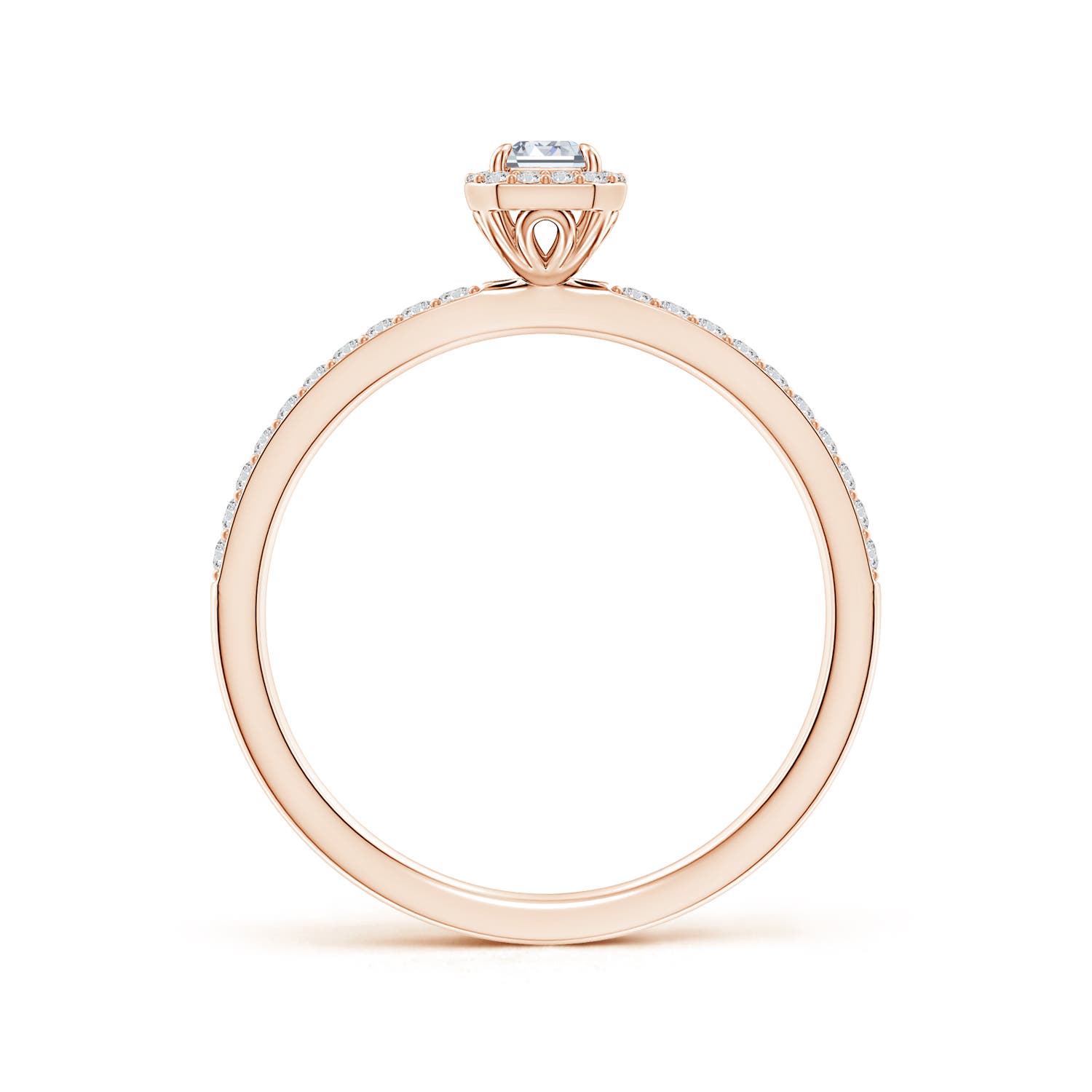 H, SI2 / 0.52 CT / 14 KT Rose Gold