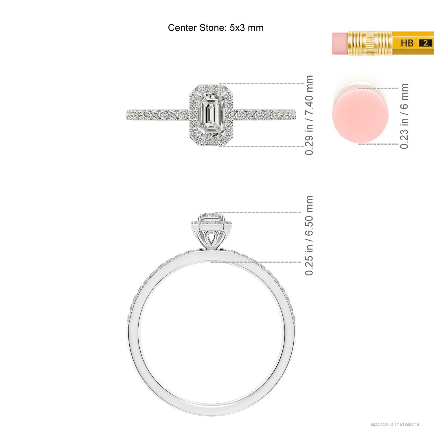 K, I3 / 0.52 CT / 14 KT White Gold