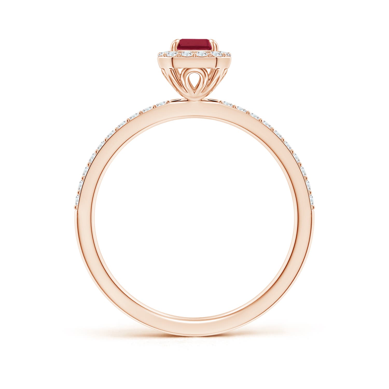 A - Ruby / 0.94 CT / 14 KT Rose Gold