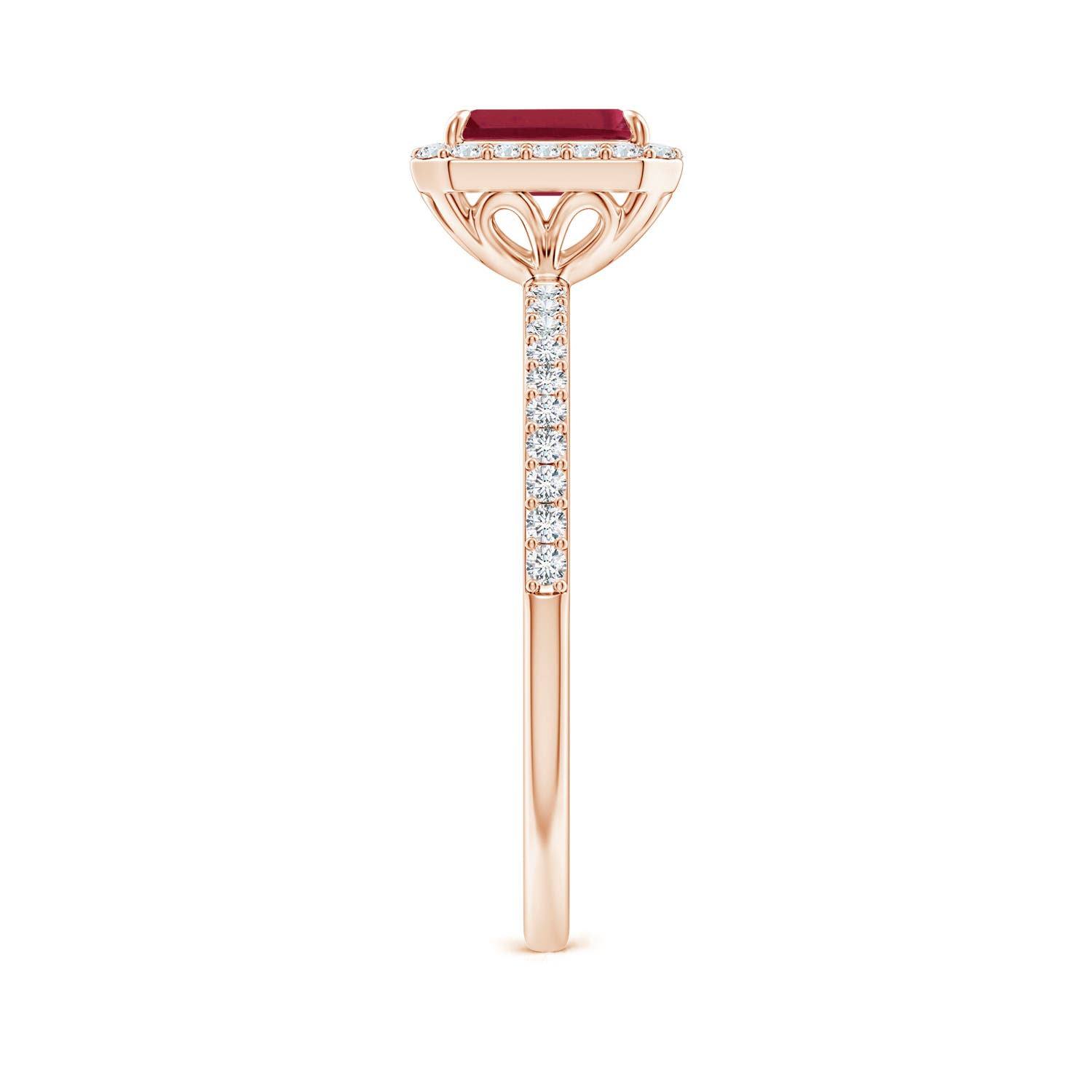 A - Ruby / 0.94 CT / 14 KT Rose Gold