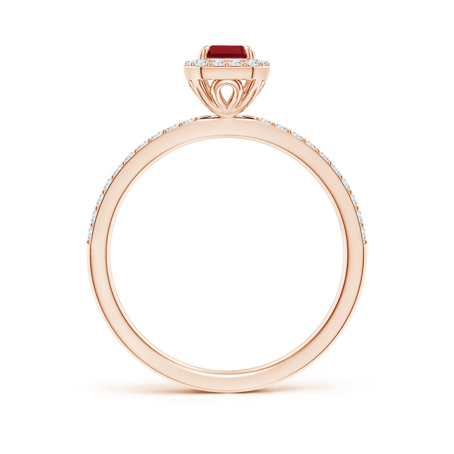 AA - Ruby / 0.94 CT / 14 KT Rose Gold