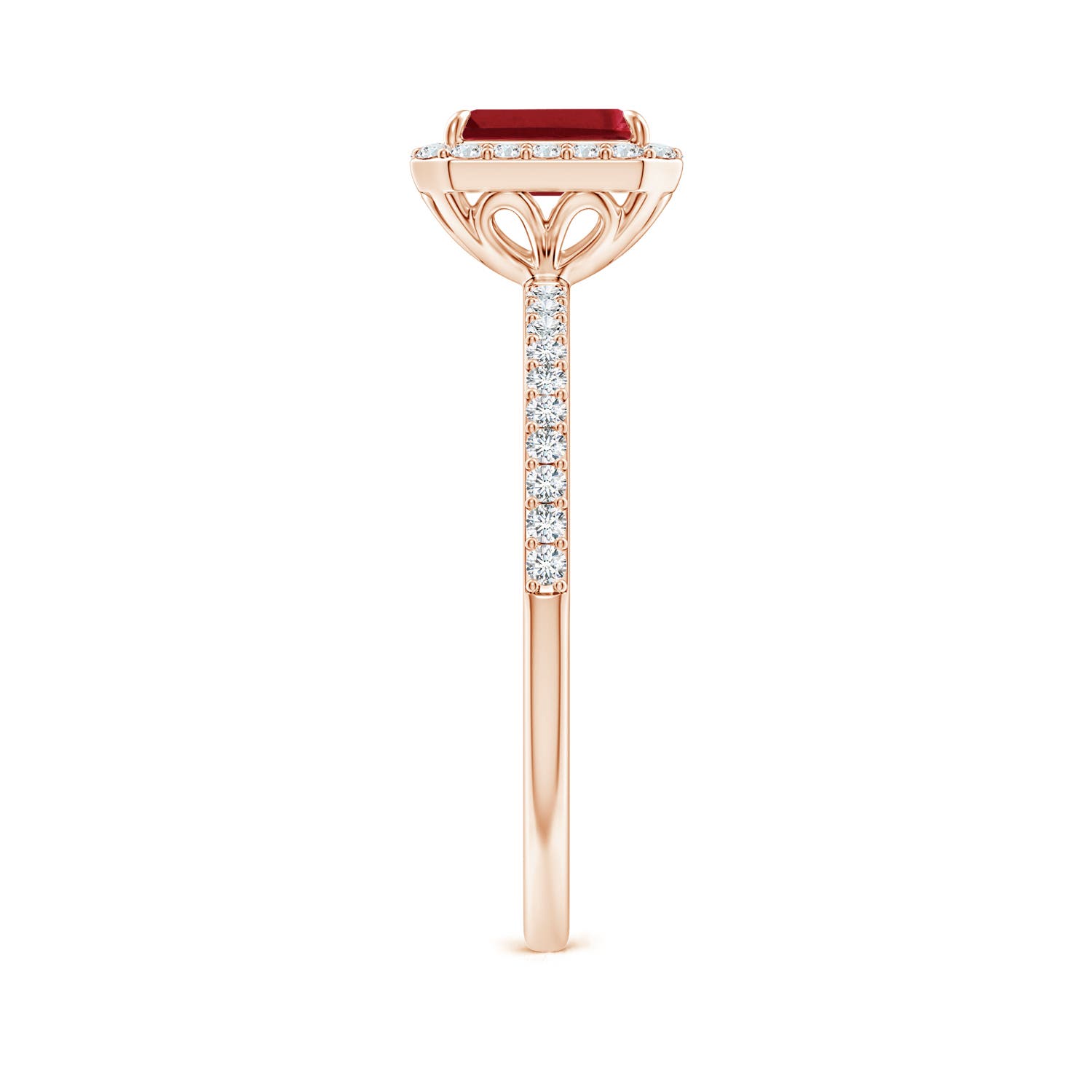 AA - Ruby / 0.94 CT / 14 KT Rose Gold