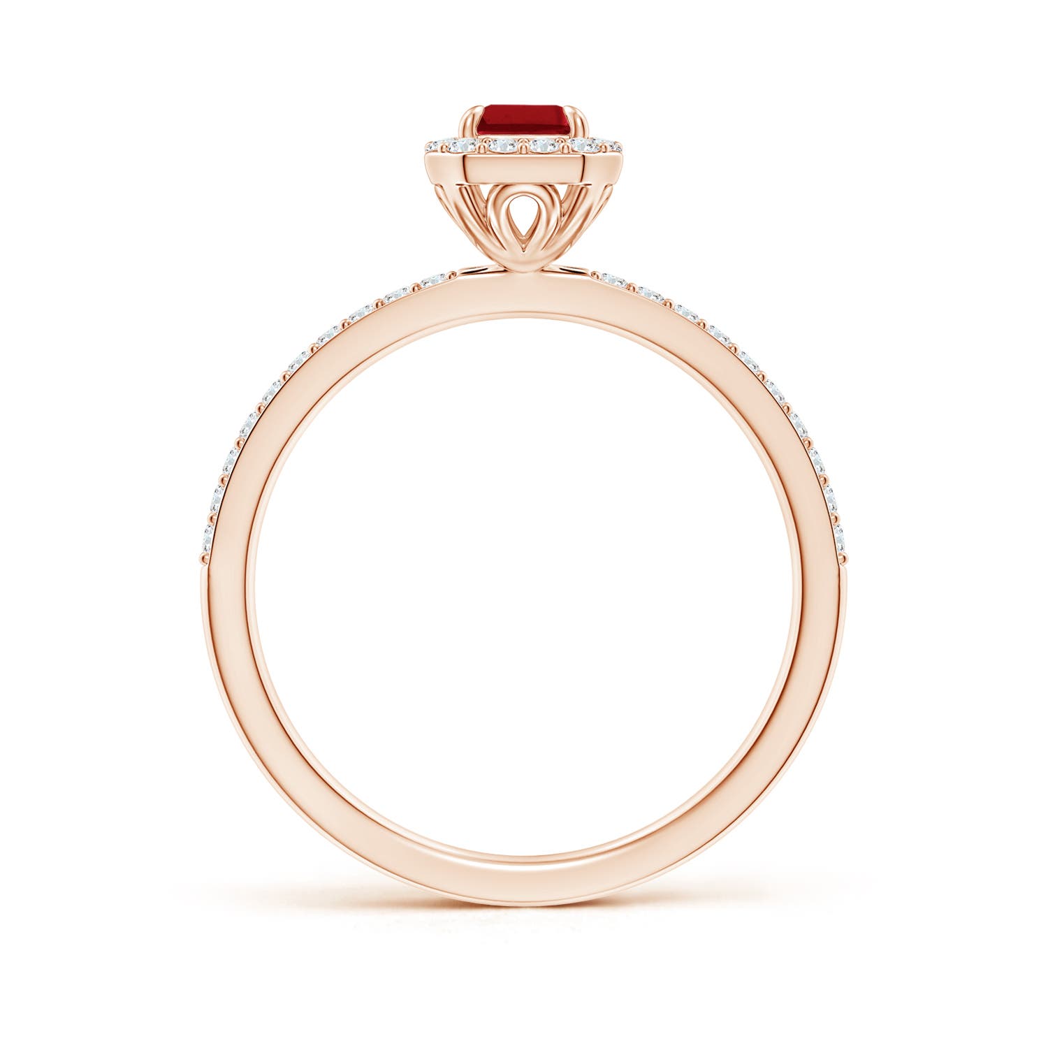 AAA - Ruby / 0.94 CT / 14 KT Rose Gold