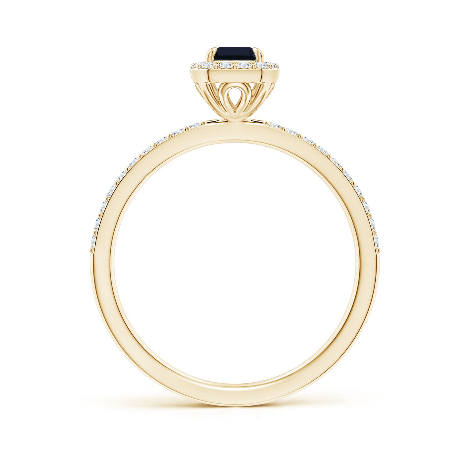 A - Blue Sapphire / 0.94 CT / 14 KT Yellow Gold