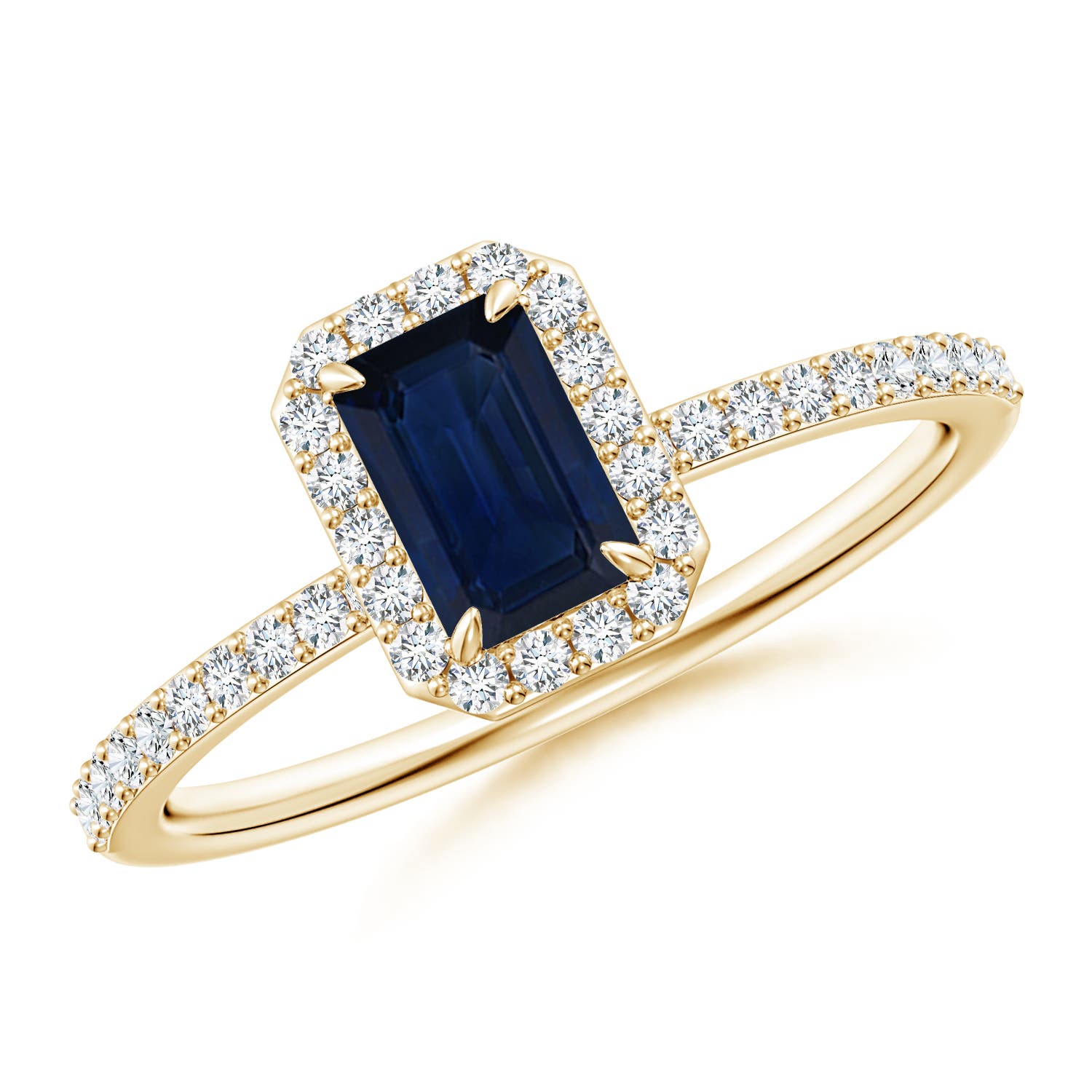 AA - Blue Sapphire / 0.94 CT / 14 KT Yellow Gold