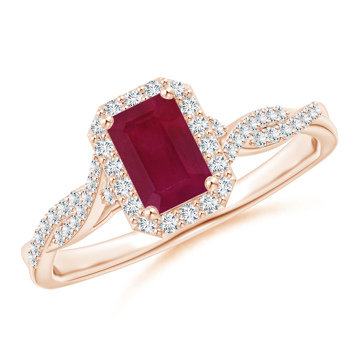 A - Ruby / 0.91 CT / 14 KT Rose Gold