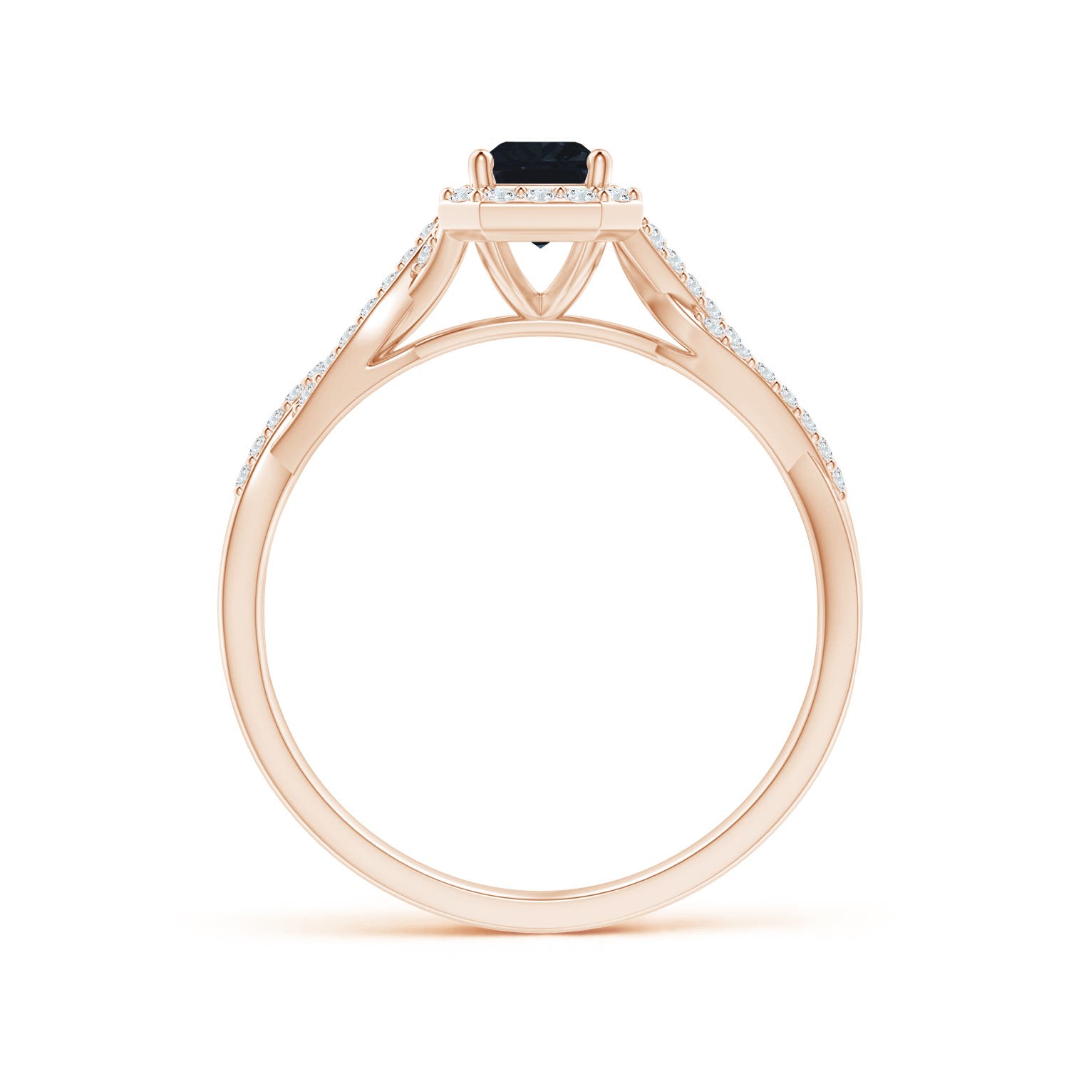 A - Blue Sapphire / 0.91 CT / 14 KT Rose Gold