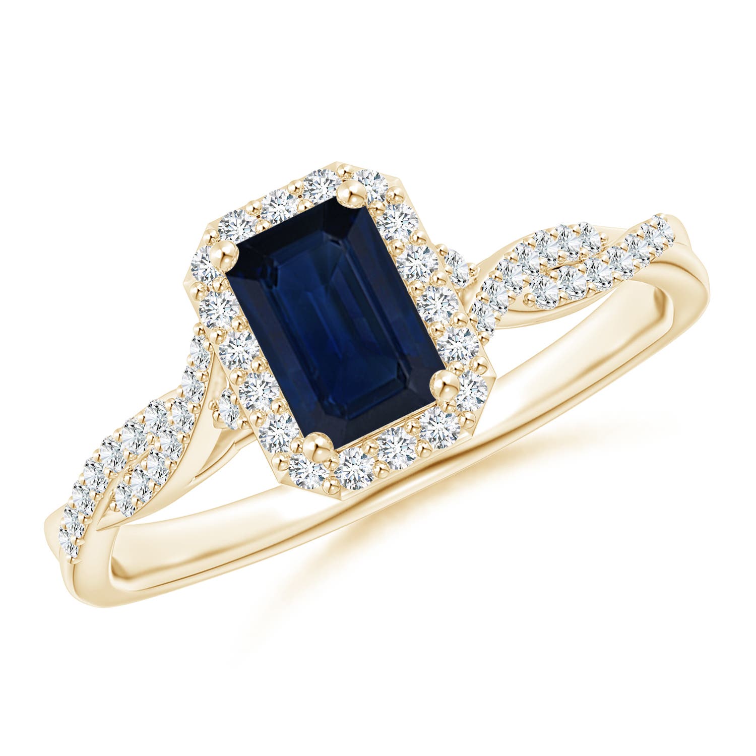 AA - Blue Sapphire / 0.91 CT / 14 KT Yellow Gold