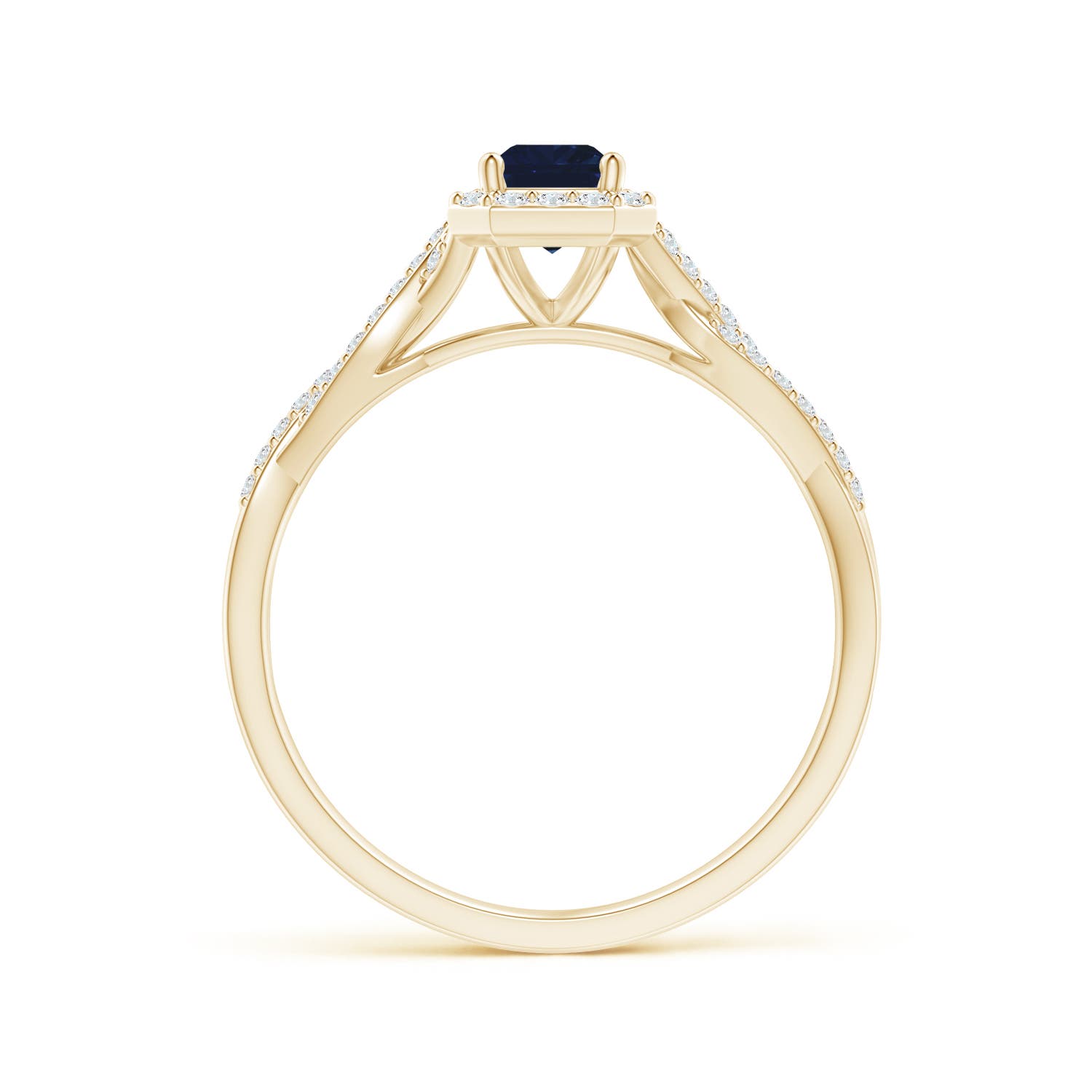 AA - Blue Sapphire / 0.91 CT / 14 KT Yellow Gold