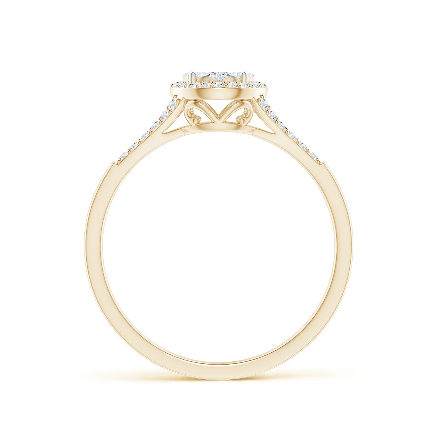 F-G, VS / 0.36 CT / 14 KT Yellow Gold