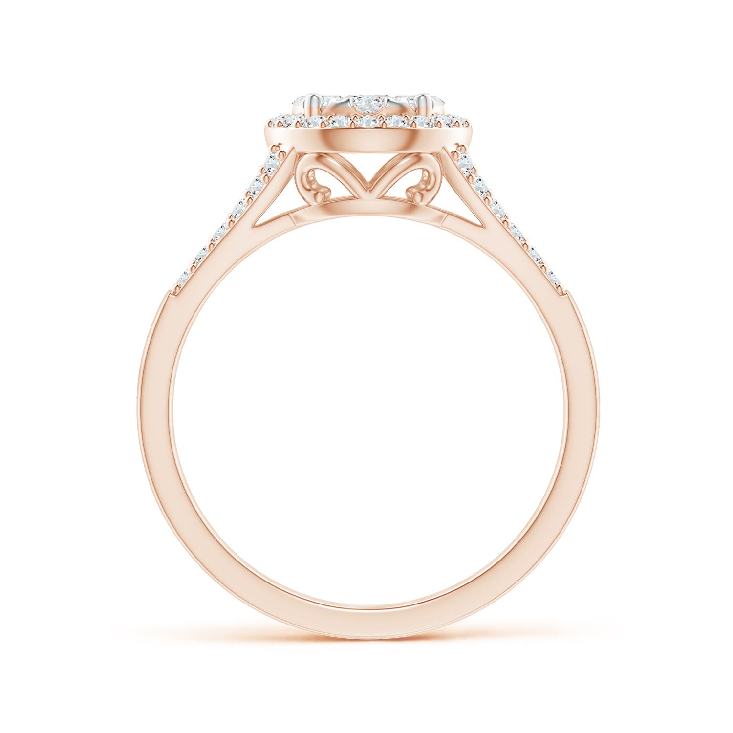 F-G, VS / 0.6 CT / 14 KT Rose Gold