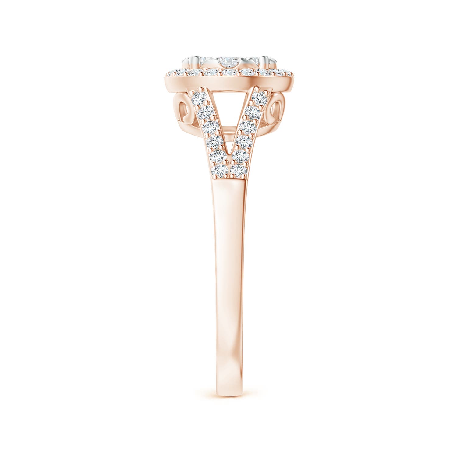 F-G, VS / 0.6 CT / 14 KT Rose Gold