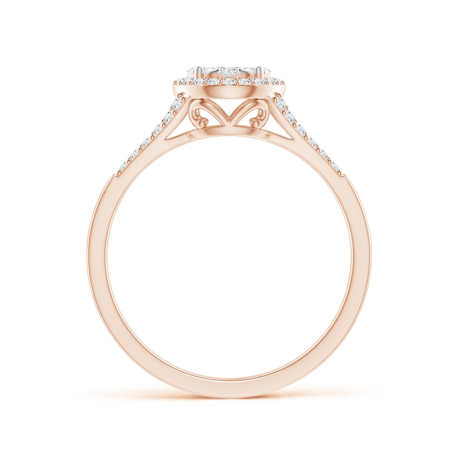 F-G, VS / 0.51 CT / 14 KT Rose Gold