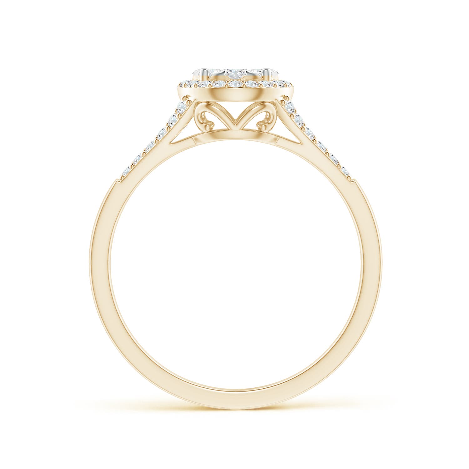 F-G, VS / 0.51 CT / 14 KT Yellow Gold