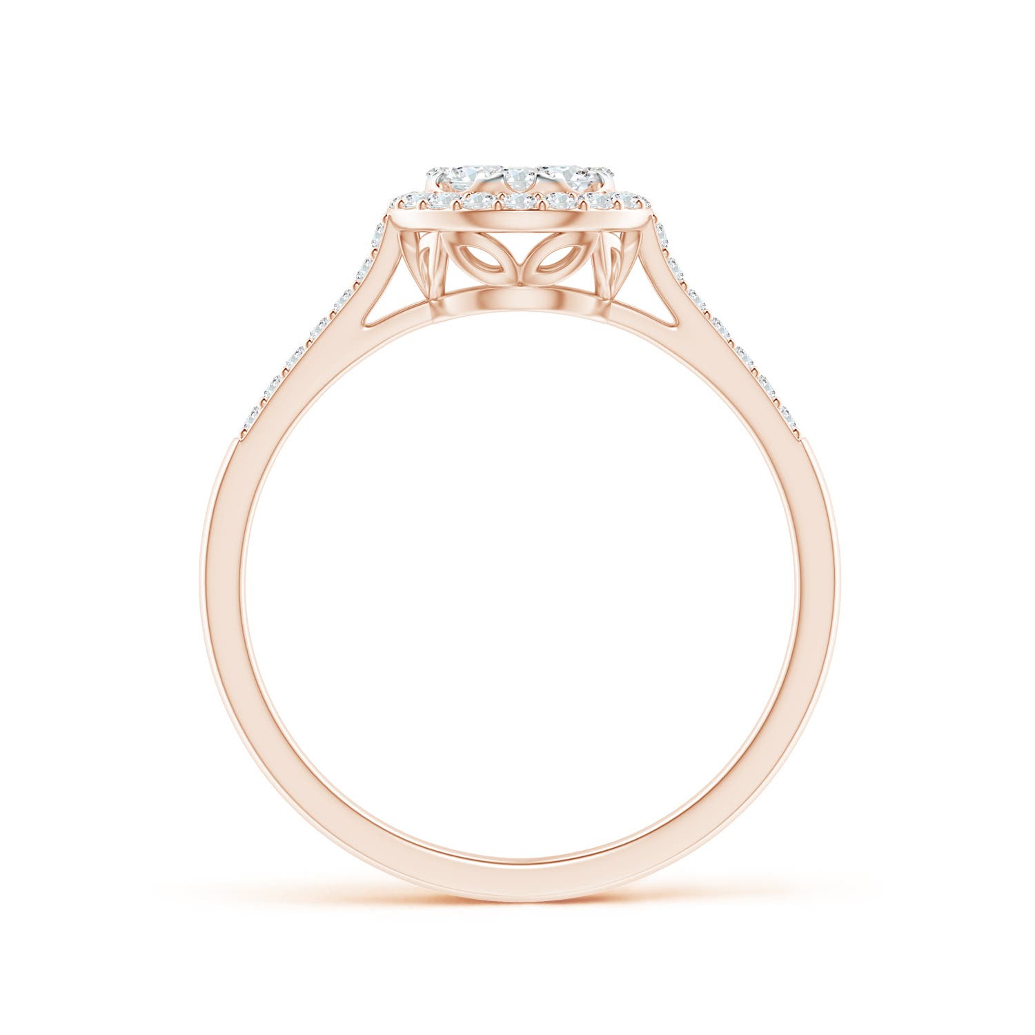 F-G, VS / 0.49 CT / 14 KT Rose Gold