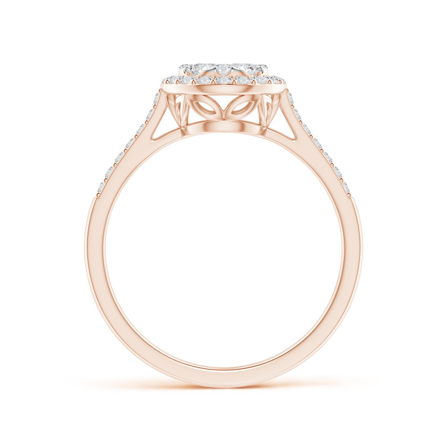 H, SI2 / 0.61 CT / 14 KT Rose Gold