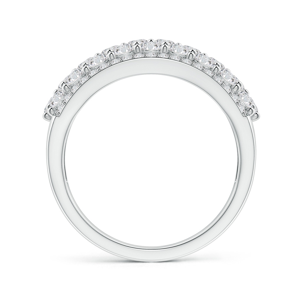 2.45mm HSI2 Five-Row Diamond Broad Anniversary Ring in White Gold - side_1