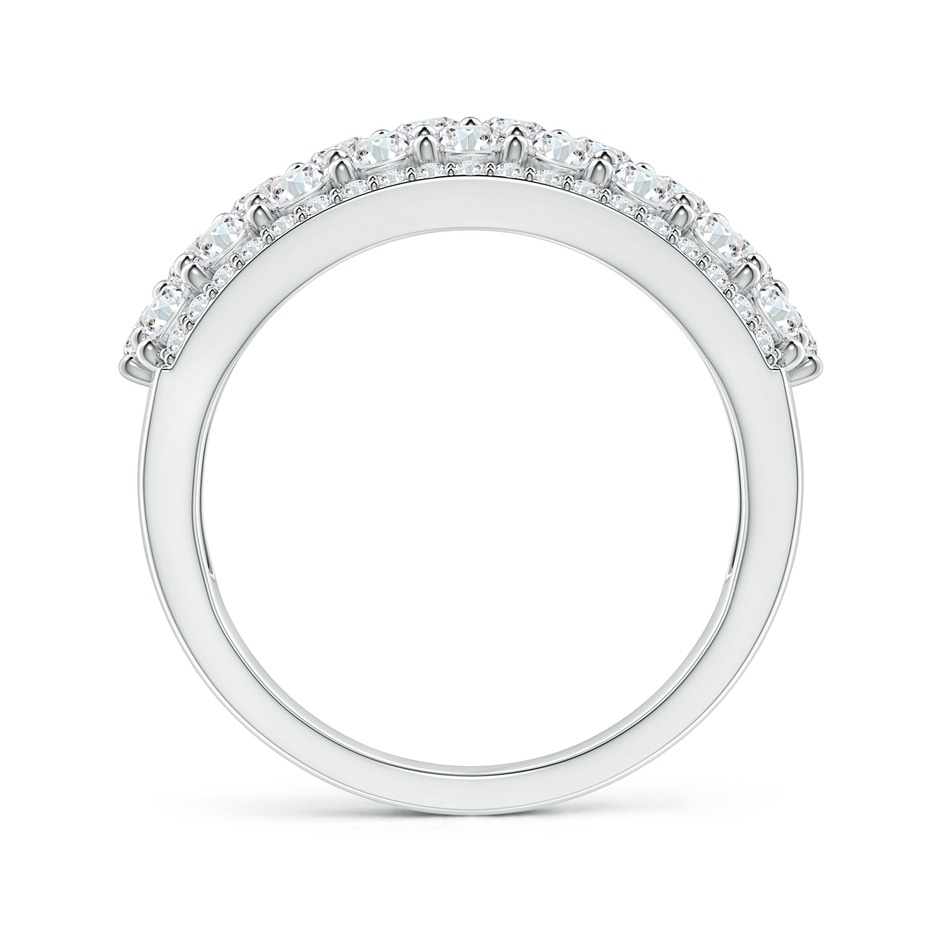 2.7mm GVS2 Five-Row Diamond Broad Anniversary Ring in White Gold side-1