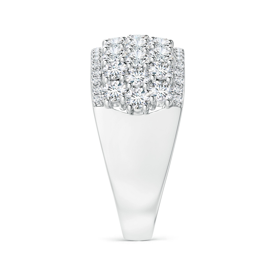 2.7mm GVS2 Five-Row Diamond Broad Anniversary Ring in White Gold side-2